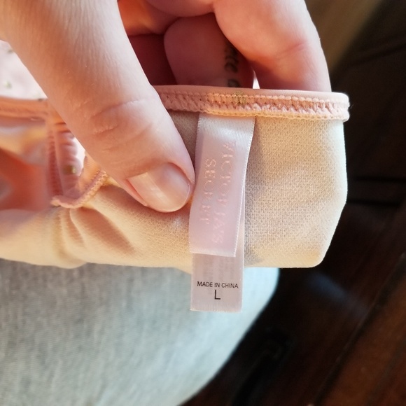 Victoria's Secret peach gold bikini bottom size L - Picture 3 of 4